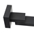 Square Black Wall Bath Basin Outlet Swivel Water Spout, Watermark