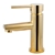 Round Yellow Gold Basin Mixer Tap Brass Faucet Watermark and WELS Approved