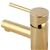 Round Yellow Gold Basin Mixer Tap Brass Faucet Watermark and WELS Approved