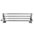 Square Chrome 304 Stainless Steel Towel Holder with Rail Shelf 600mm