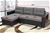 Sarantino 3-Seater Corner Sofa Bed Storage Lounge Chaise Couch Grey