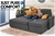 Sarantino 3-Seater Corner Sofa Bed Lounge Storage Chaise Couch Grey