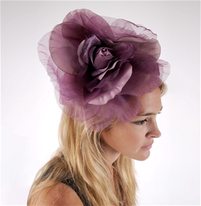 Gregory Ladner Large Silk Flower on Head