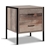 Artiss Bedside Drawer Storage Nightstand Chest Cabinet Lamp Side Oak Metal