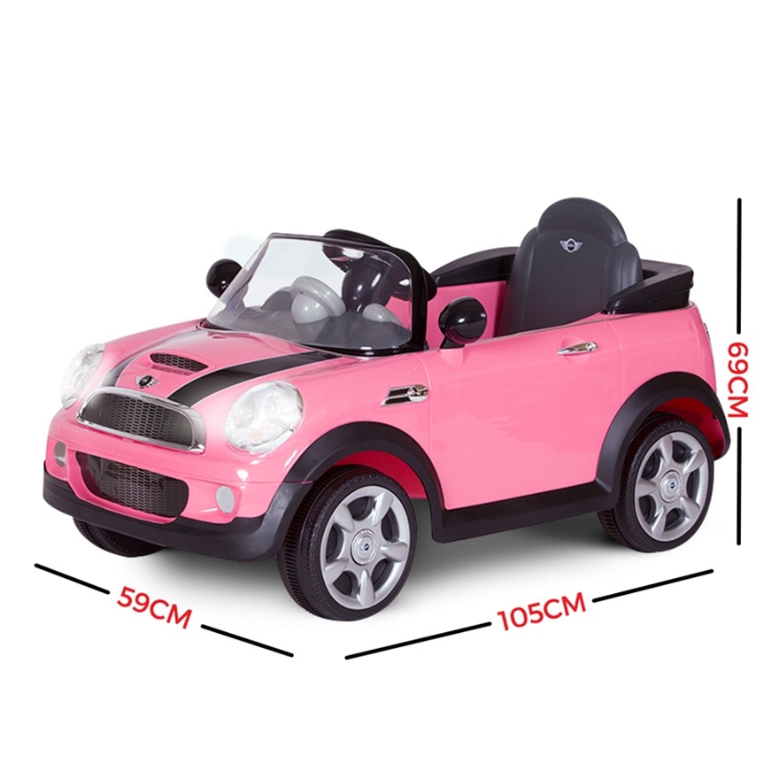 Buy Avigo Kid's Licensed Pink Mini Cooper S Electric Ride on Car 6V ...