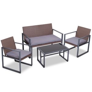 Gardeon 4pc Patio Set Outdoor Furniture 