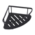 Matte Black Stainless Steel Shower Caddy Shelf