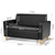 Keezi Kids Sofa Storage Armchair 2 Seater Black PU Leather Chair Couch