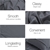 Giselle Bedding King Size Quilt Cover Set - Charcoal