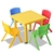 Keezi 5 Piece Kids Table and Chair Set - Yellow