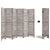 Artiss 6 Panel Room Divider Privacy Wood Foldable Stand Timber Grey