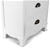 Vintage Bedside Table Drawers Side Table Storage Cabinet Nightstand White
