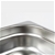 6 x Gastronorm GN Pan Full Size 1/1 GN Pan 200mm Deep Stainless Steel Tray