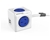 Allocacoc Extended PowerCube 5 Outlets with 2 USB Charging, 1.5M- Blue