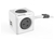 Allocacoc Extended PowerCube 5 Outlets with 2 USB Charging, 3M- Grey