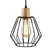 Artiss Wood Pendant Light Modern Ceiling Lighting Wire Lamp Bar Black