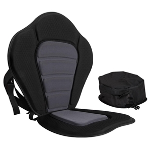 Adjustable Kayak Seat Grey Black w/Bag
