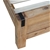 Bed Frame Single in Wood Veneered Acacia Bedroom Timber Slat in Oak
