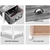 Artiss Bedside Table Nightstand Drawer Storage Cabinet Side Shelf Unit Grey