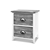 Bedside Tables Drawers Side Table Cabinet Nightstand Grey Vintage Unit x2