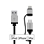 mbeat MB-ICAB21-1S 2-IN-1 aluminum & Micro USB cable -Silver