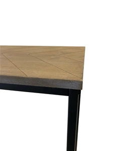 Avoca Chevron Wooden Console Table 120cm