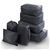 Wanderlite 7PCS Dark Grey Packing Cubes Travel Luggage Suitcase Storage Bag