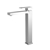 Solid Brass Square Chrome Tall Basin Mixer Tap Vanity Tap Bench Top