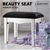 Artiss Mirrored Furniture Dressing Table Stool Foot Vanity Makeup Chairs