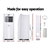 Devanti Portable Air Conditioner 4-In-1 Mobile Fan Dehumidifier 15000BTU