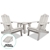 Gardeon Outdoor Setting Beach Chairs Table Wooden Adirondack Patio Lounge