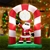 Jingle Jollys 2.4m Christmas Inflatable Disco Santa Lights Xmas Decoration