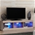 Artiss TV Cabinet Entertainment Unit RGB LED Glass Shelf Storage 150cm Oak