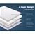 Giselle Bedding Memory Foam Mattress Topper Bed Underlay Cover King 7cm