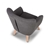 Keezi Kids Sofa Armchair Grey Linen Lounge Nordic French Couch Room