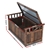 Gardeon Outdoor Wooden Storage Box/Garden Bench - Dark