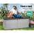 Gardeon Outdoor Storage Box Bench Seat Lockable Garden Deck Toy Tool 390L
