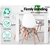 Artiss Dining Table 4 Seater Wooden Kitchen Tables White 120cm Café