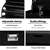 Artiss Shoe Cabinet Bench Shoes Storage Rack Organiser Shelf Black 15 Pairs