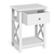 Bedside Tables Drawers Side Table White Lamp Nightstand Storage Cabinet