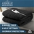 Giselle Bedding Washable Heated Electric Throw Rug Fleece Blanket Black