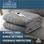 Giselle Bedding Washable Electric Heated Throw Rug Blanket Fleece Grey