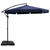 Instahut 3M Umbrella w/ 50x50cm Base Cantilever Patio Sun Beach UV Navy