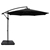 Instahut 3M Umbrella w/50x50cm Base Cantilever Sun Stand UV Garden Black