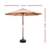 Instahut 2.7M Umbrella w/Base Outdoor Umbrellas Garden Stand Deck Beige