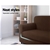 Artiss 2-piece Sofa Cover Elastic Stretch Protector 2 Seater Coffee