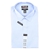 SIGNATURE Men's Cotton Dress Shirt, Size 42, Custom Fit, Long Sleeve, Blue.