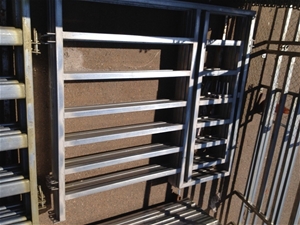 Galvanised Man Gate Panel, 2.2m(L) x 1.9