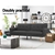 Artiss Sofa Bed Lounge Set Couch Futon 3 Seater Fabric Reliner Dark Grey
