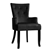 Artiss Dining Chairs French Provincial Velvet Fabric Timber Retro Black